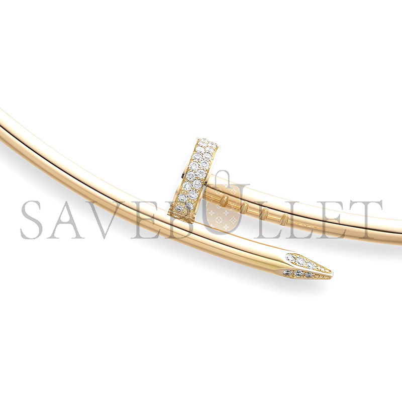 CARTIER COLLIER TORQUE JUSTE UN CLOU, MODELLO PICCOLO, DIAMANTI REF.N7424422